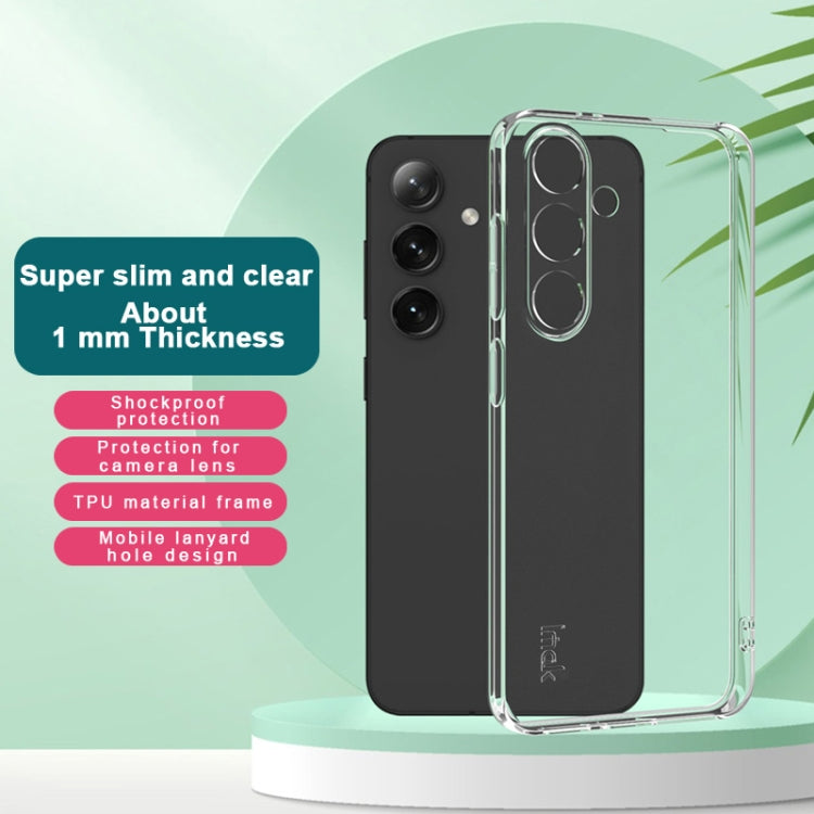 For Samsung Galaxy S25 5G imak UX-5 Series Super Slim Transparent Shockproof TPU Protective Case(Transparent) - Galaxy S25 5G Cases by imak | Online Shopping South Africa | PMC Jewellery | Buy Now Pay Later Mobicred