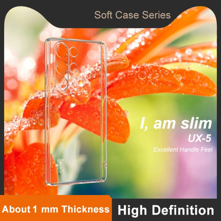 For Samsung Galaxy S25 Ultra 5G imak UX-5 Series Super Slim Transparent Shockproof TPU Protective Case(Transparent) - Galaxy S25 Ultra 5G Cases by imak | Online Shopping South Africa | PMC Jewellery | Buy Now Pay Later Mobicred