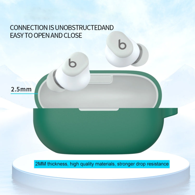 For Beats Solo Buds Wireless Earphones Silicone Protective Case with Hole(Red) - Other Case by PMC Jewellery | Online Shopping South Africa | PMC Jewellery | Buy Now Pay Later Mobicred