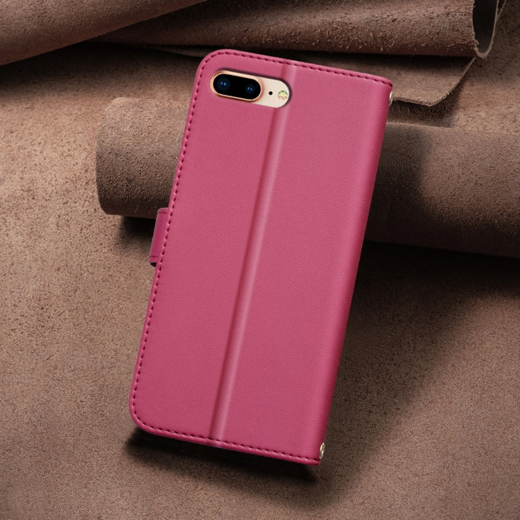 For iPhone 16e Square Texture Leather Phone Case(Red) - iPhone 16e Cases by PMC TechLife | Online Shopping South Africa | PMC TechLife | Buy Now Pay Later Mobicred