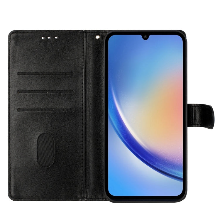 For Ulefone Note 14 Butterflies and Flowers Leather Phone Case(Black) - Ulefone Cases by PMC Jewellery | Online Shopping South Africa | PMC Jewellery | Buy Now Pay Later Mobicred