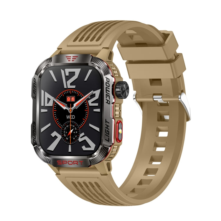 HT29 2.01 inch IPS Screen Triple Proof Smart Watch with Banknote Detector Light(Yellow) - Smart Watches by PMC TechLife | Online Shopping South Africa | PMC TechLife | Buy Now Pay Later Mobicred