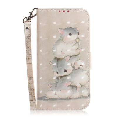 For Samsung Galaxy S25 5G 3D Colored Horizontal Flip Leather Phone Case(Squirrels) - Galaxy S25 5G Cases by PMC Jewellery | Online Shopping South Africa | PMC Jewellery | Buy Now Pay Later Mobicred