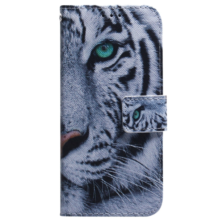 For Samsung Galaxy S25 5G Coloured Drawing Flip Leather Phone Case(Tiger) - Galaxy S25 5G Cases by PMC Jewellery | Online Shopping South Africa | PMC Jewellery | Buy Now Pay Later Mobicred