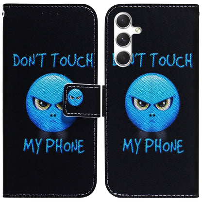 For Samsung Galaxy S25 5G Coloured Drawing Flip Leather Phone Case(Anger) - Galaxy S25 5G Cases by PMC Jewellery | Online Shopping South Africa | PMC Jewellery | Buy Now Pay Later Mobicred