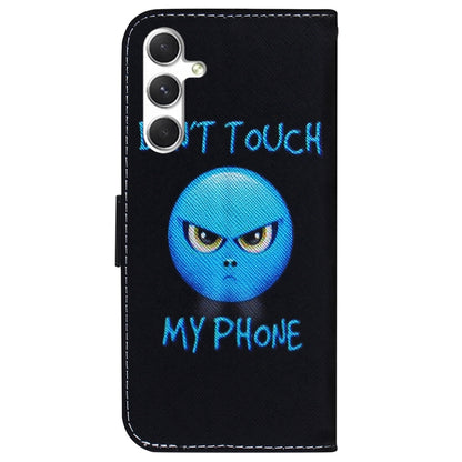 For Samsung Galaxy S25 5G Coloured Drawing Flip Leather Phone Case(Anger) - Galaxy S25 5G Cases by PMC Jewellery | Online Shopping South Africa | PMC Jewellery | Buy Now Pay Later Mobicred