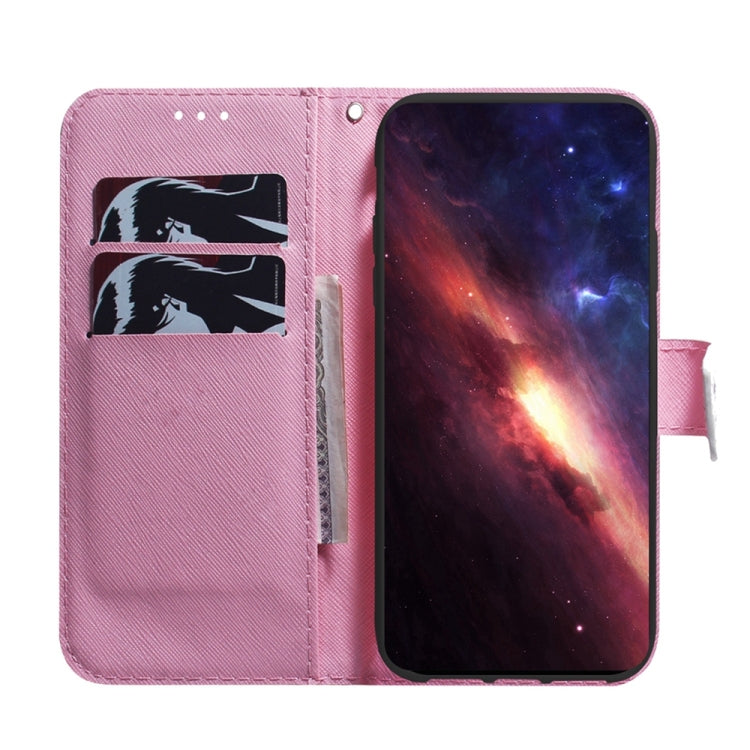 For Samsung Galaxy S25 5G Coloured Drawing Flip Leather Phone Case(Magnolia) - Galaxy S25 5G Cases by PMC Jewellery | Online Shopping South Africa | PMC Jewellery | Buy Now Pay Later Mobicred