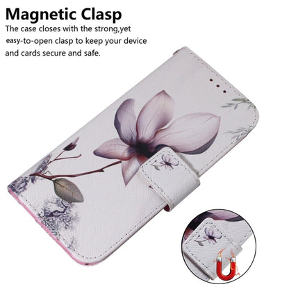 For Samsung Galaxy S25 5G Coloured Drawing Flip Leather Phone Case(Magnolia) - Galaxy S25 5G Cases by PMC Jewellery | Online Shopping South Africa | PMC Jewellery | Buy Now Pay Later Mobicred