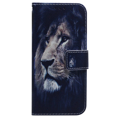 For Samsung Galaxy S25+ 5G Coloured Drawing Flip Leather Phone Case(Lion) - Galaxy S25+ 5G Cases by PMC Jewellery | Online Shopping South Africa | PMC Jewellery | Buy Now Pay Later Mobicred