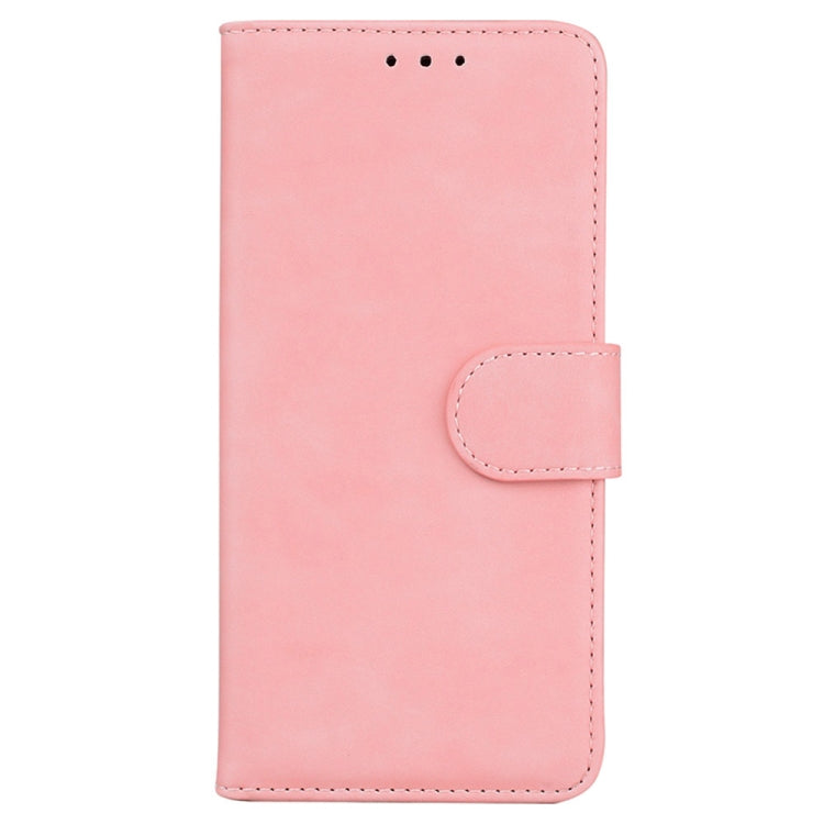 For Samsung Galaxy S25+ 5G Skin Feel Pure Color Flip Leather Phone Case(Pink) - Galaxy S25+ 5G Cases by PMC Jewellery | Online Shopping South Africa | PMC Jewellery | Buy Now Pay Later Mobicred