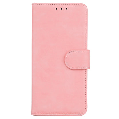 For Samsung Galaxy S25+ 5G Skin Feel Pure Color Flip Leather Phone Case(Pink) - Galaxy S25+ 5G Cases by PMC Jewellery | Online Shopping South Africa | PMC Jewellery | Buy Now Pay Later Mobicred