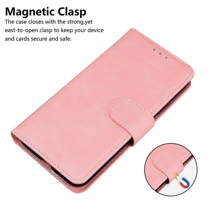 For Samsung Galaxy S25+ 5G Skin Feel Pure Color Flip Leather Phone Case(Pink) - Galaxy S25+ 5G Cases by PMC Jewellery | Online Shopping South Africa | PMC Jewellery | Buy Now Pay Later Mobicred