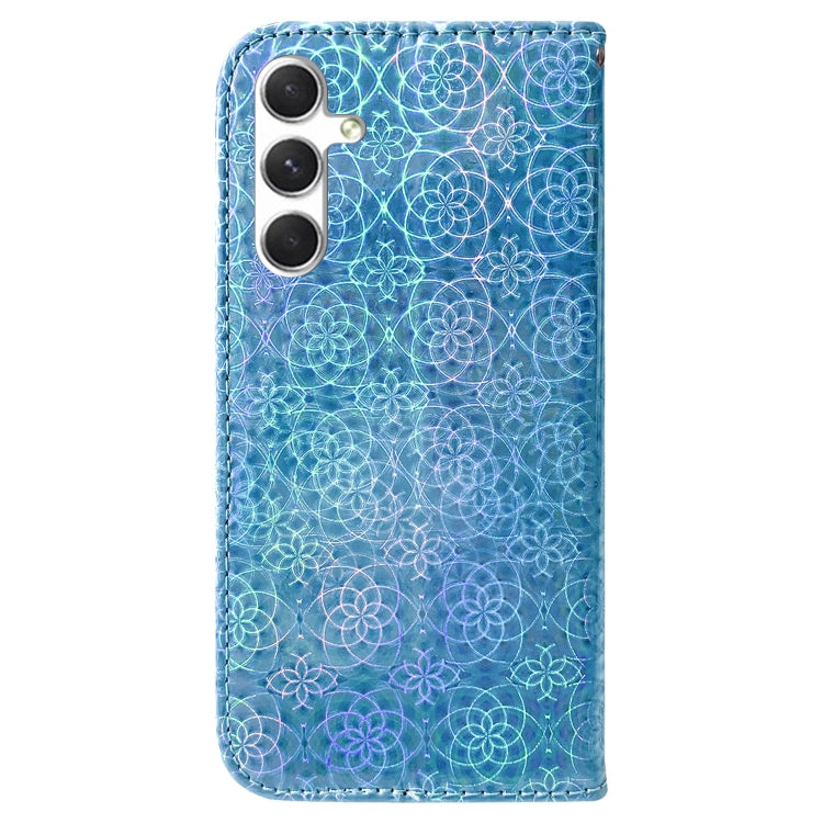 For Samsung Galaxy S25 5G Colorful Magnetic Buckle Leather Phone Case(Blue) - Galaxy S25 5G Cases by PMC Jewellery | Online Shopping South Africa | PMC Jewellery | Buy Now Pay Later Mobicred