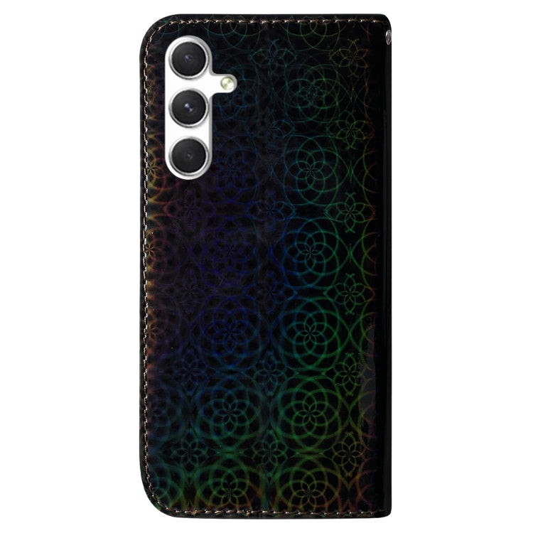 For Samsung Galaxy S25 5G Colorful Magnetic Buckle Leather Phone Case(Black) - Galaxy S25 5G Cases by PMC Jewellery | Online Shopping South Africa | PMC Jewellery | Buy Now Pay Later Mobicred