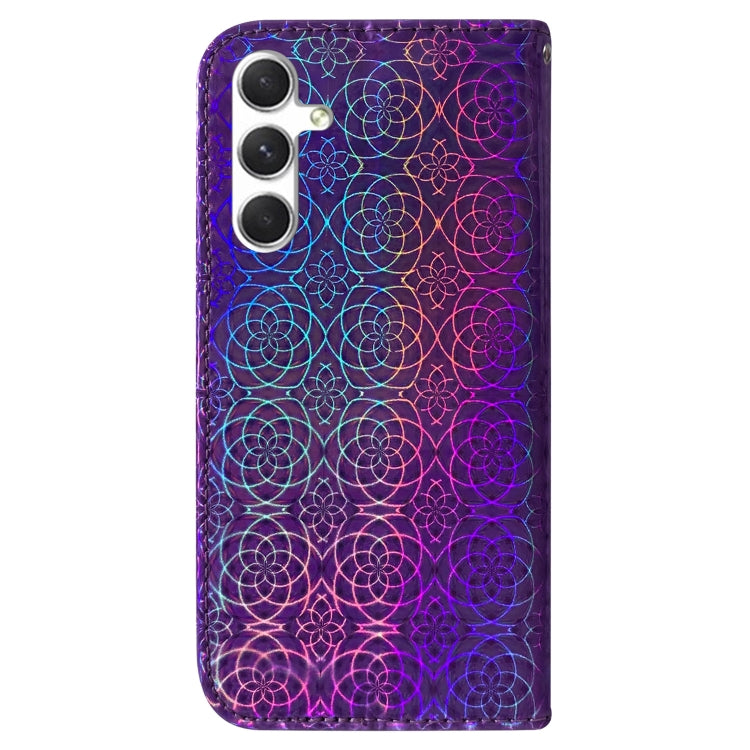 For Samsung Galaxy S25+ 5G Colorful Magnetic Buckle Leather Phone Case(Purple) - Galaxy S25+ 5G Cases by PMC Jewellery | Online Shopping South Africa | PMC Jewellery | Buy Now Pay Later Mobicred