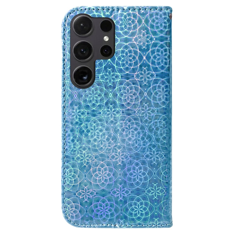 For Samsung Galaxy S25 Ultra 5G Colorful Magnetic Buckle Leather Phone Case(Blue) - Galaxy S25 Ultra 5G Cases by PMC Jewellery | Online Shopping South Africa | PMC Jewellery | Buy Now Pay Later Mobicred