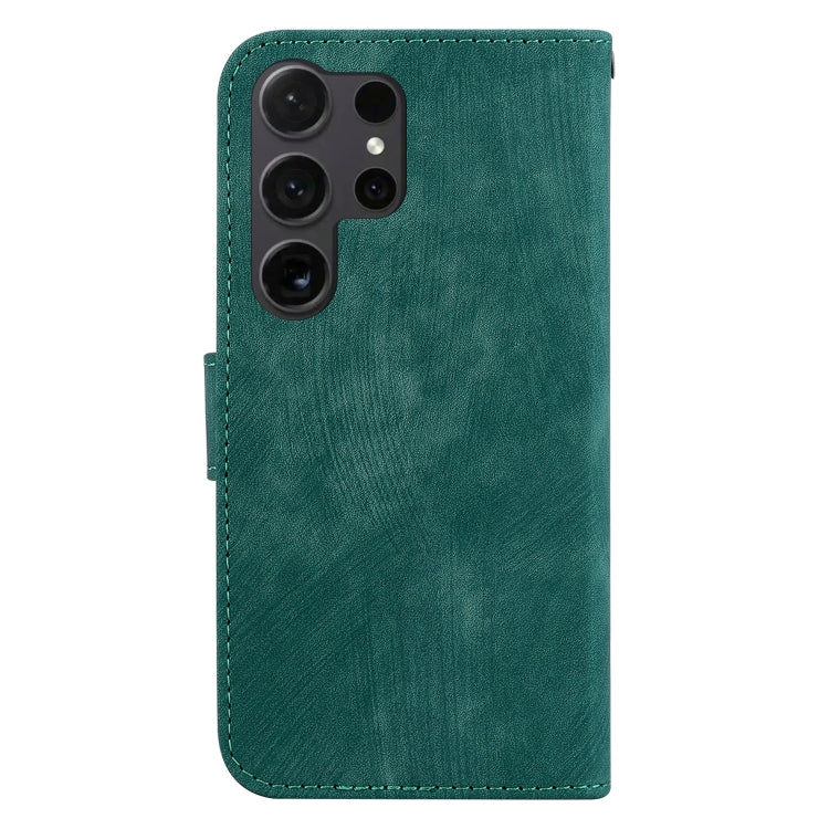 For Samsung Galaxy S25 Ultra 5G Little Tiger Embossed Leather Phone Case(Green) - Galaxy S24 Ultra 5G Cases by PMC Jewellery | Online Shopping South Africa | PMC Jewellery | Buy Now Pay Later Mobicred