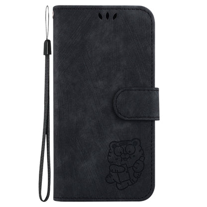 For Samsung Galaxy S25 Ultra 5G Little Tiger Embossed Leather Phone Case(Black) - Galaxy S24 Ultra 5G Cases by PMC Jewellery | Online Shopping South Africa | PMC Jewellery | Buy Now Pay Later Mobicred