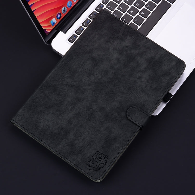 For Huawei MatePad SE 11 2024 Tiger Pattern Flip Leather Tablet Case(Black) - Huawei by PMC Jewellery | Online Shopping South Africa | PMC Jewellery | Buy Now Pay Later Mobicred