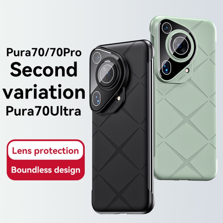 For Huawei Pura 70 Pro Borderless Upshrink Camera Protection Phone Case(Silver) - Huawei Cases by PMC Jewellery | Online Shopping South Africa | PMC Jewellery | Buy Now Pay Later Mobicred