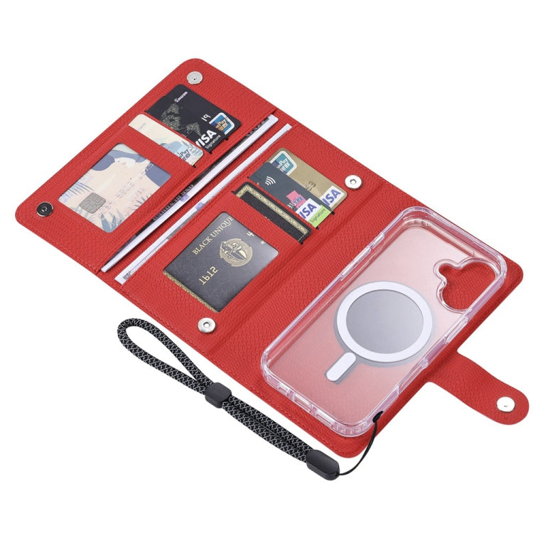 For iPhone 16 Pro Max ViLi GHA-C Series RFID MagSafe Magnetic Flip Leather Phone Case(Red) - free shipping - PMC TechLife - Order now!