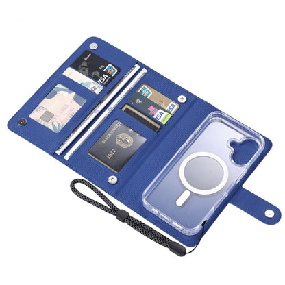 For iPhone 16 Pro Max ViLi GHA-C Series RFID MagSafe Magnetic Flip Leather Phone Case(Blue) - iPhone 16 Pro Max Cases by ViLi | Online Shopping South Africa | PMC Jewellery | Buy Now Pay Later Mobicred