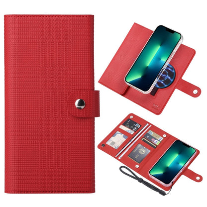 For iPhone 13 Pro Max ViLi GHA-C Series RFID MagSafe Magnetic Flip Leather Phone Case(Red) - iPhone 13 Pro Max Cases by ViLi | Online Shopping South Africa | PMC Jewellery | Buy Now Pay Later Mobicred