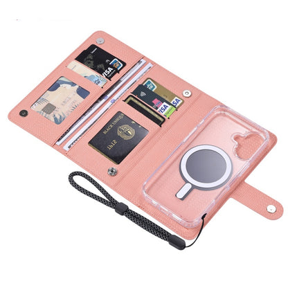 For iPhone 13 ViLi GHA-C Series RFID MagSafe Magnetic Flip Leather Phone Case(Pink) - iPhone 13 Cases by ViLi | Online Shopping South Africa | PMC Jewellery | Buy Now Pay Later Mobicred