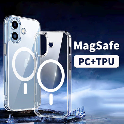 For iPhone 16 Plus ViLi MAG-C Series MagSafe Magnetic PC + TPU Phone Case(Transparent) - iPhone 16 Plus Cases by ViLi | Online Shopping South Africa | PMC Jewellery | Buy Now Pay Later Mobicred