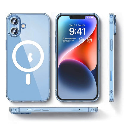 For iPhone 16 Plus ViLi MAG-C Series MagSafe Magnetic PC + TPU Phone Case(Transparent) - iPhone 16 Plus Cases by ViLi | Online Shopping South Africa | PMC Jewellery | Buy Now Pay Later Mobicred