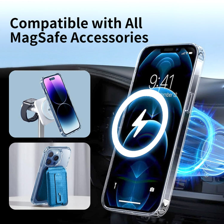 For iPhone 15 Pro Max ViLi MAG-C Series MagSafe Magnetic PC + TPU Phone Case(Transparent) - iPhone 15 Pro Max Cases by ViLi | Online Shopping South Africa | PMC Jewellery | Buy Now Pay Later Mobicred