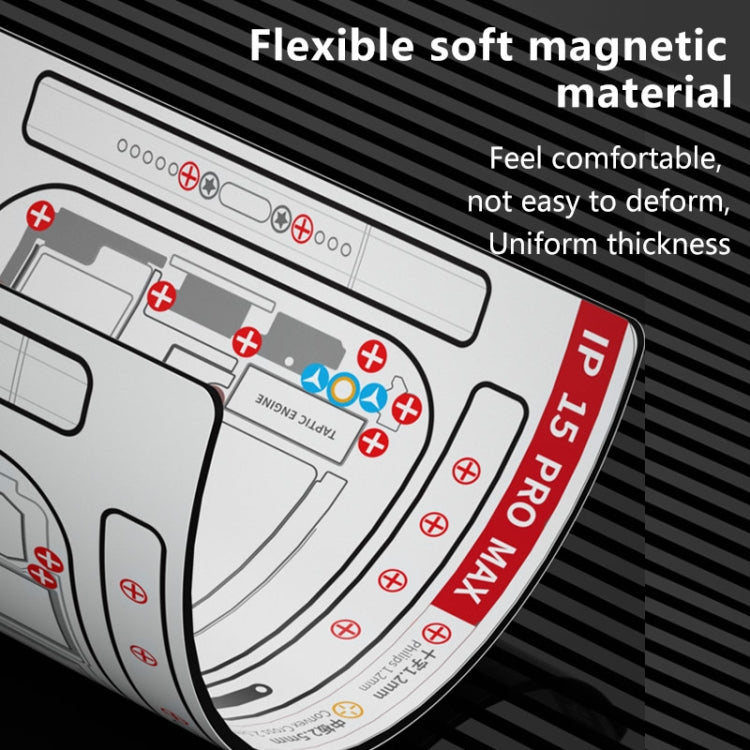 For iPhone 14 Pro Max MaAnt Double-sided Screw Positioning Flexible Soft Magnetic Pad - free shipping - PMC TechLife - Order now!