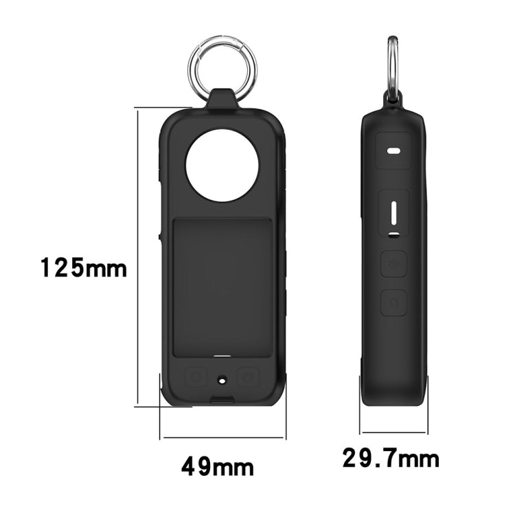 For Insta 360 X4 Portable Silicone Protective Case(White) - Case & Bags by PMC TechLife | Online Shopping South Africa | PMC TechLife | Buy Now Pay Later Mobicred