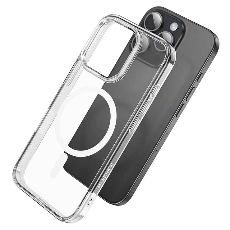 For iPhone 16 Pro Max BOROFONE BI5 Ice Shield Series MagSafe Magnetic Phone Case(Transparent) - iPhone 16 Pro Max Cases by Borofone | Online Shopping South Africa | PMC Jewellery | Buy Now Pay Later Mobicred