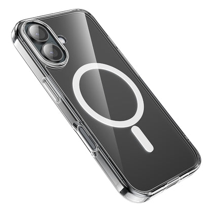 For iPhone 16 Plus BOROFONE BI5 Ice Shield Series MagSafe Magnetic Phone Case(Transparent) - iPhone 16 Plus Cases by Borofone | Online Shopping South Africa | PMC Jewellery | Buy Now Pay Later Mobicred