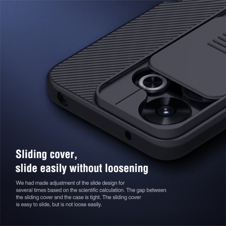 For Redmi Note 13R 5G / 13 4G NILLKIN Black Mirror Series Camshield PC Phone Case(Blue) - Redmi 13 Cases by NILLKIN | Online Shopping South Africa | PMC Jewellery | Buy Now Pay Later Mobicred