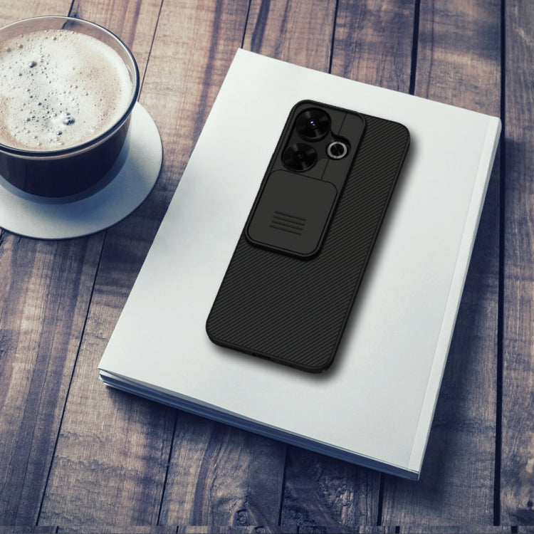 For Xiaomi Poco M6 4G NILLKIN Black Mirror Series Camshield PC Phone Case(Black) - Xiaomi Cases by NILLKIN | Online Shopping South Africa | PMC Jewellery | Buy Now Pay Later Mobicred