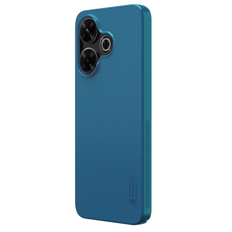 For Xiaomi Poco M6 4G NILLKIN Frosted PC Phone Case(Blue) - Xiaomi Cases by NILLKIN | Online Shopping South Africa | PMC Jewellery | Buy Now Pay Later Mobicred