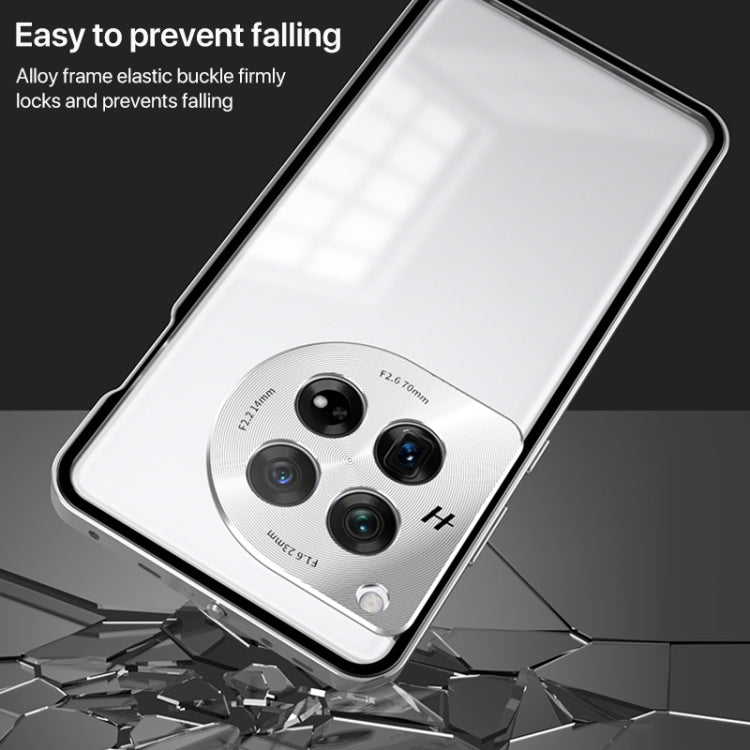 For OnePlus 13 Snap Buckle Single-sided Metal Frame Frosted Phone Case(Space Black) - OnePlus Cases by PMC TechLife | Online Shopping South Africa | PMC TechLife | Buy Now Pay Later Mobicred