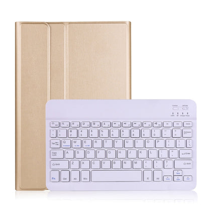 A500 For Samsung Galaxy Tab A7 T500/T505 10.4 inch 2020 Detachable Bluetooth Keyboard Ultrathin Horizontal Flip Leather Tablet Case with Holder & Elastic Band(Gold) - Samsung Keyboard by PMC Jewellery | Online Shopping South Africa | PMC Jewellery