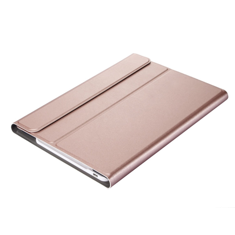 A870 For Samsung Galaxy Tab S7 T870/T875 11 inch Detachable Bluetooth Keyboard Ultrathin Horizontal Flip Leather Tablet Case with Holder & Elastic Band(Rose Gold) - Samsung Keyboard by PMC Jewellery | Online Shopping South Africa | PMC Jewellery