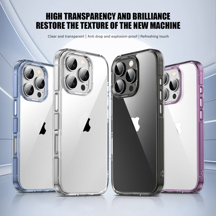 For iPhone 16 PC Hybrid TPU Full Coverage Shockproof Phone Case(Transparent) - iPhone 16 Cases by PMC TechLife | Online Shopping South Africa | PMC TechLife | Buy Now Pay Later Mobicred