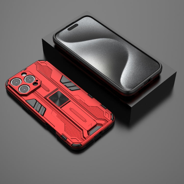 For iPhone 16 Pro Max Supersonic PC + TPU Holder Phone Case(Red) - iPhone 16 Pro Max Cases by PMC TechLife | Online Shopping South Africa | PMC TechLife | Buy Now Pay Later Mobicred