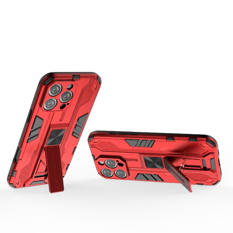 For iPhone 16 Pro Max Supersonic PC + TPU Holder Phone Case(Red) - iPhone 16 Pro Max Cases by PMC TechLife | Online Shopping South Africa | PMC TechLife | Buy Now Pay Later Mobicred