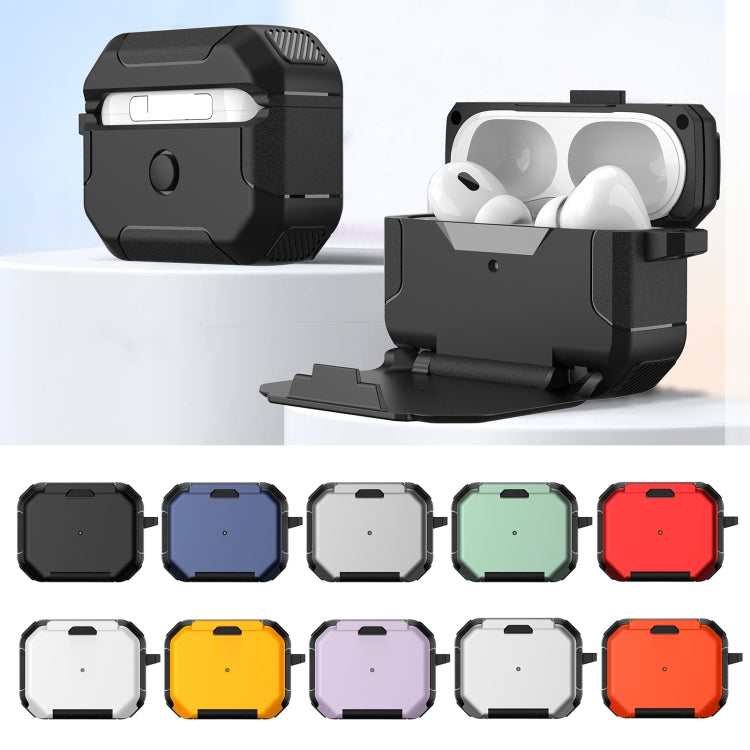 For AirPods 2 / 1 Phone Holder Design Earbuds Box Protective Case(Silver) - free shipping - PMC Jewellery - Order now!