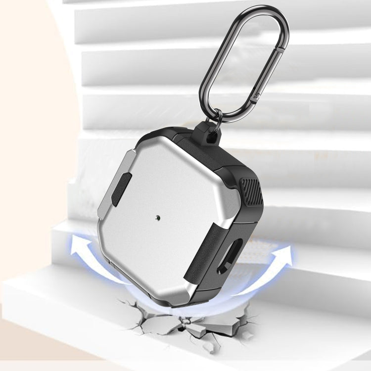 For AirPods 2 / 1 Phone Holder Design Earbuds Box Protective Case(White) - For AirPods 1/2 by PMC Jewellery | Online Shopping South Africa | PMC Jewellery | Buy Now Pay Later Mobicred