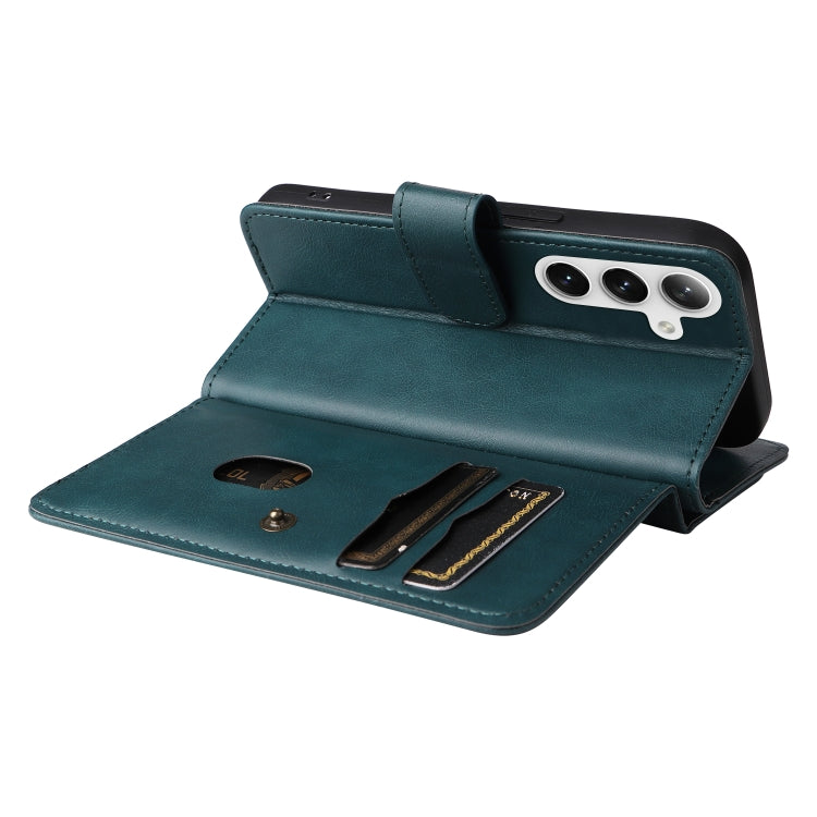 For Samsung Galaxy S25+ / S24+ 5G Multi-Function Wallet 10 Card Slots Leather Phone Case(Dark Green) - Galaxy S25+ 5G Cases by PMC Jewellery | Online Shopping South Africa | PMC Jewellery | Buy Now Pay Later Mobicred