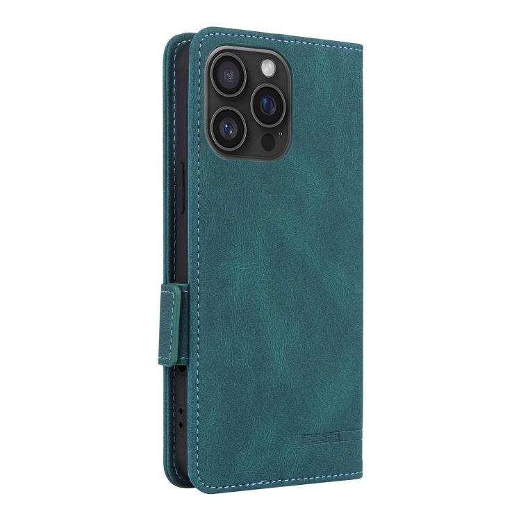 For iPhone 16 Pro Magnetic Clasp Leather Phone Case(Green) - iPhone 16 Pro Cases by PMC TechLife | Online Shopping South Africa | PMC TechLife | Buy Now Pay Later Mobicred