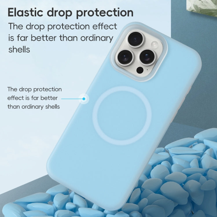 For iPhone 16 Jelly Liquid Silicone MagSafe Magnetic Phone Case(Mint Mambo) - iPhone 16 Cases by PMC TechLife | Online Shopping South Africa | PMC TechLife | Buy Now Pay Later Mobicred