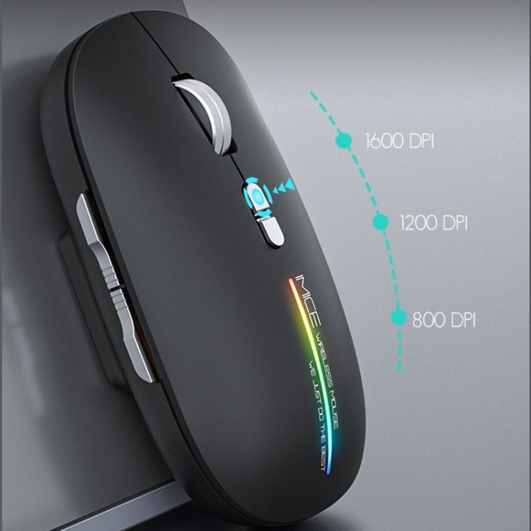 iMICE G901 Bluetooth Dual Mode 7-Button Silent Wireless Gaming Mouse(Black) - Wireless Mice by iMICE | Online Shopping South Africa | PMC Jewellery | Buy Now Pay Later Mobicred